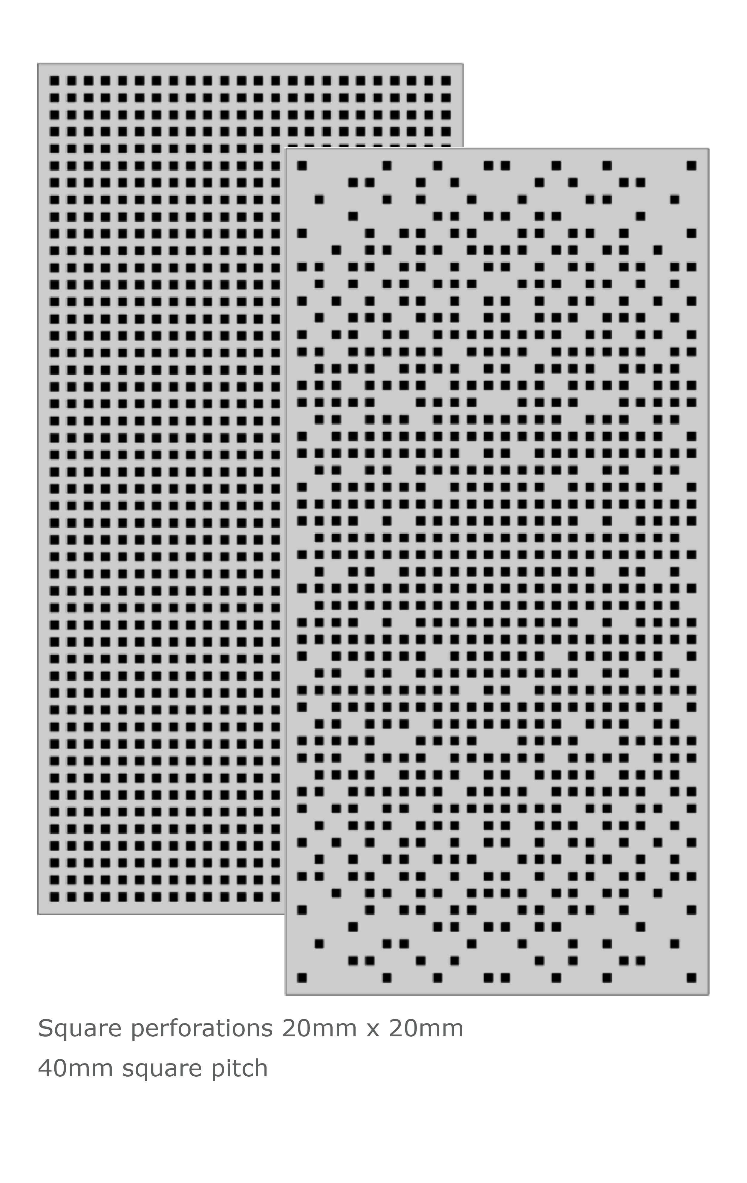 Bespoke Perforated Sheets - Squares