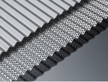 corrugated aluminium internal decorative cladding