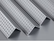 Stair Nosing Trims: Step-Up Range - Anodised with Dimpled Insert