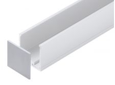 Glazing Channel End Cap - GA SA1037 Natural Anodised