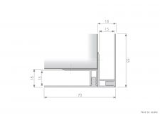 Corrugated Panelling - GA EX78 External Corner Profile