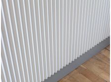 ‘Simplicity’ Corrugated Panel System – White Powder Coated Finish (v3)