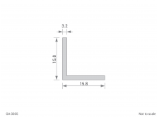 Aluminium Equal Angle Cross Section - GA 0305