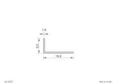 Aluminium Unequal Angle Cross Section - GA 0307