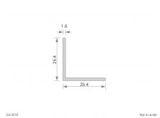 Aluminium Equal Angle Cross Section - GA 0318
