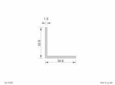 Aluminium Equal Angle Cross Section - GA 0365