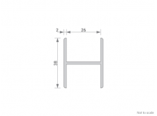 Aluminium H-Shape Cross Section - GA 1003