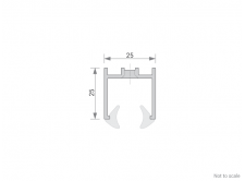 Glazing Channel Cross Section - GA 1031