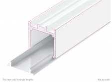 Cover Strip - GA PCW1036 Powdercoated White