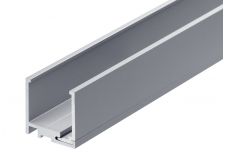 2 Part Glazing Channel - GA SA1035 Natural Anodised