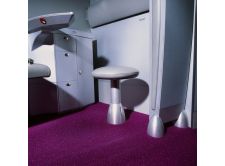 Textured Aluminium Sheet - used on Virgin Atlantic Plane Interior View 1