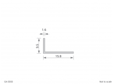 Aluminium Unequal Angle Cross Section - GA 0303