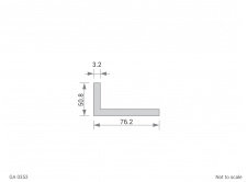 Aluminium Unequal Angle Cross Section - GA 0353