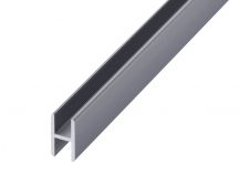 Aluminium H-Shape - GA 1000s Natural Anodised