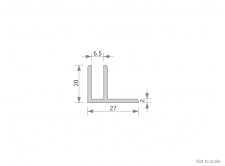 Aluminium Misc Channel Cross Section - GA 1006