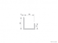 Aluminium Misc Channel Cross Section - GA 1017