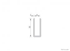 Aluminium Misc Channel Cross Section - GA 1025