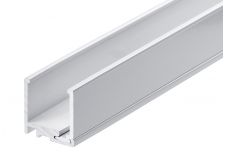 2 Part Glazing Channel - GA PCW1035 White Powdercoated