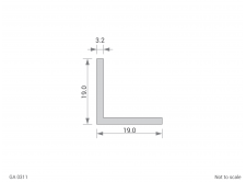 Aluminium Equal Angle Cross Section - GA 0311