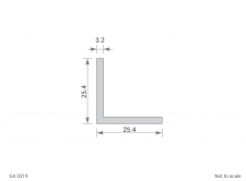 Aluminium Equal Angle Cross Section - GA 0319