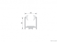 Glazing Channel Cross Section - GA 1031