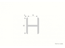 Aluminium H-Shape Cross Section GA 1002