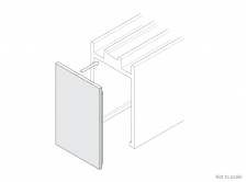 Glazing Channel End Cap - GA 1038