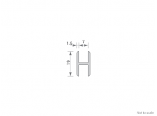 Aluminium H-Shape - Cross Section GA 1000