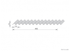 Corrugated Aluminium Sheet Dimensions - GA AA35