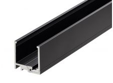 2 Part Glazing Channel - GA BA1035 Black Anodised
