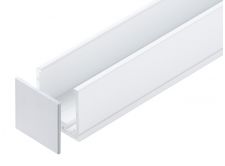 Glazing Channel End Cap - GA PCW1037 Powder Coated White