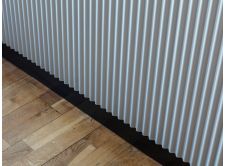 ‘Simplicity’ Corrugated Panel System – Natural Anodised Finish (v1)