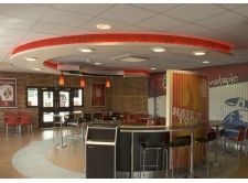 Low Profile Corrugated Sheet Cladding (Powder Coated Red) - GA AA22 View 1