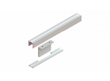 Glass Door Stop - GA PCW1039 White Powdercoated