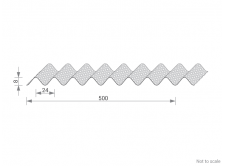 Corrugated Aluminium Sheet Dimensions - GA PMF22