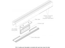 Glass Door Stop - GA 1039 Detailed View