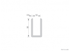Aluminium Misc Channel Cross Section - GA 1010