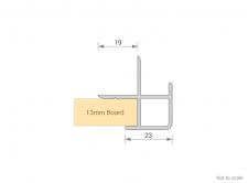 Wallboard Profile - External Corner for 13mm Gap - GA PTE1302