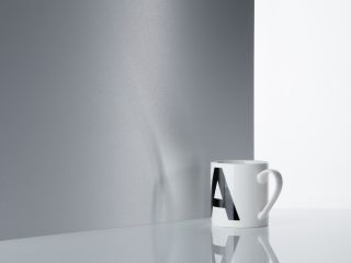 Satin Brushed Aluminium Sheet (reflection) - GA 1412