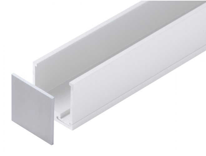 Glazing Channel End Cap - GA SA1037 Natural Anodised