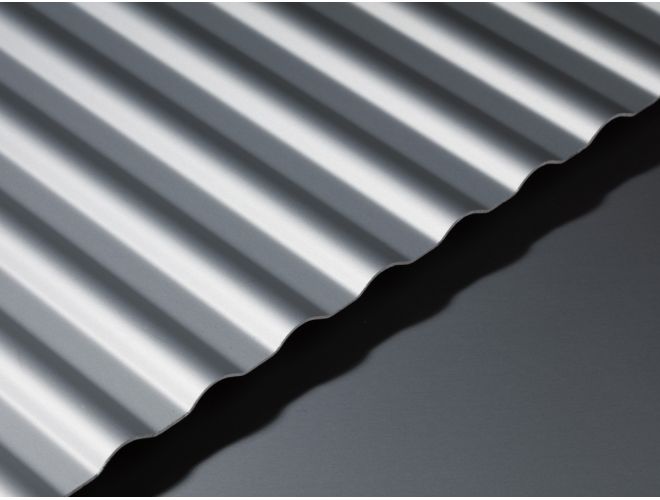 Corrugated Aluminium Sheet - GA AACP20 Natural Anodised