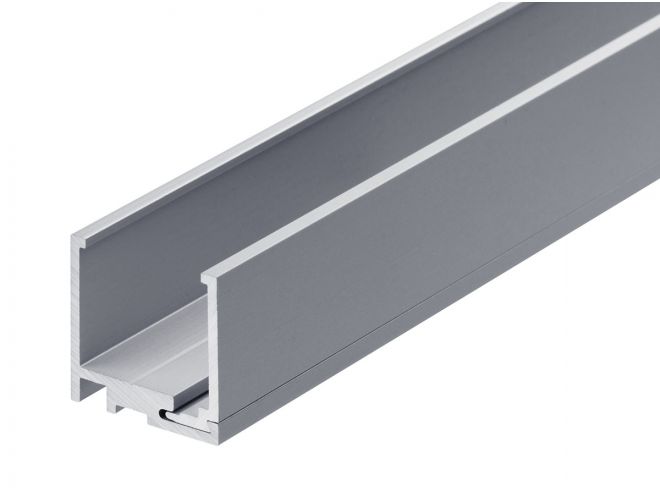 2 Part Glazing Channel - GA SA1035 Natural Anodised