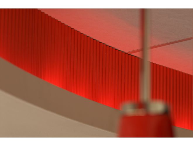 Low Profile Corrugated Sheet Cladding (Powder Coated Red) - GA AA22 View 4