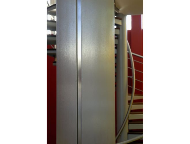 Satin Brushed Aluminium Sheet Column Casing - GA 1412