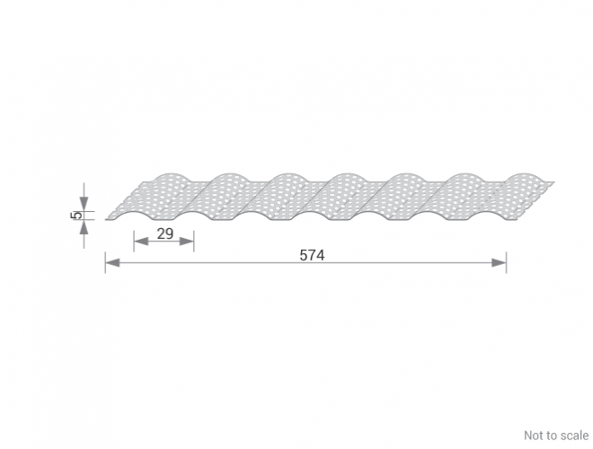 Corrugated Aluminium Sheet Dimensions - GA PMFCP20