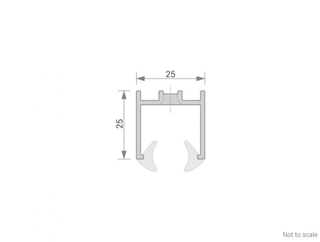 Glazing Channel Cross Section - GA 1031