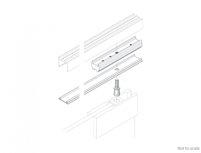 Glazing Channel Door Pivot Kit - GA 1040