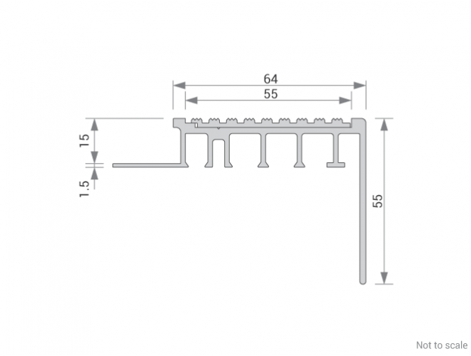 Stair Nosing Cross Section - GA 1452