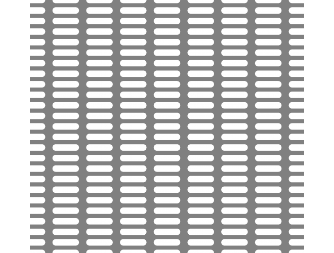 Aluminium Perforated Slots - GA PPS252 Mill (untreated) 44% open area