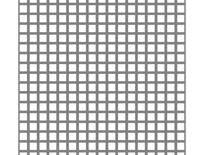 Aluminium Perforated Squares - GA PS1621 Mill (untreated) 44% open area
